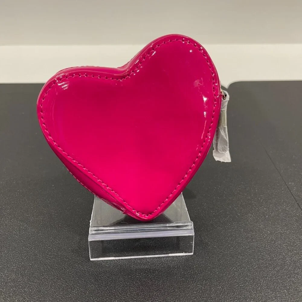 Yves Saint Laurent Pink Heart Cosmetic Bag (JB1205)